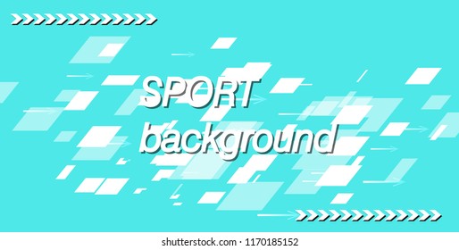 Modern colored poster for sports. Vector illustration