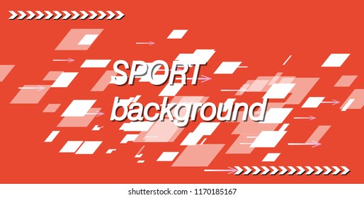 Modern colored poster for sports. Vector illustration