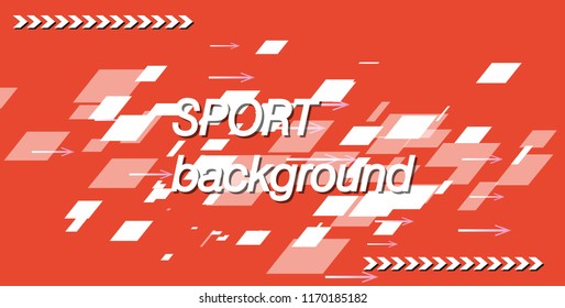 Modern colored poster for sports. Vector illustration