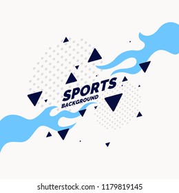 Modern colored poster for sports. Vector illustration