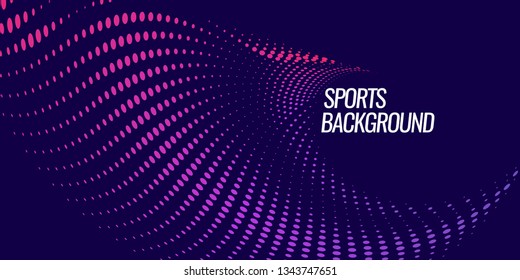 Modern colored poster for sports. Vector illustration