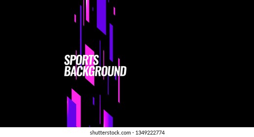 Modern colored poster for sports.  Vector illustration Text sports background for website and apps. element for web, design cover, flyers, brochures and landing page
