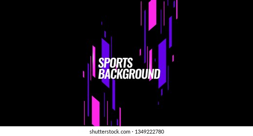 Modern colored poster for sports.  Vector illustration Text sports background for website and apps. element for web, design cover, flyers, brochures and landing page