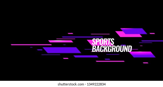 Modern colored poster for sports.  Vector illustration Text sports background for website and apps. element for web, design cover, flyers, brochures and landing page