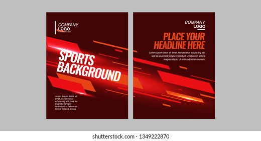 Modern colored poster for sports.  Vector illustration Text sports background for website and apps. element for web, design cover, flyers, brochures and landing page