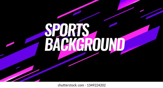 Modern colored poster for sports.  Vector illustration Text sports background for website and apps. element for web, design cover, flyers, brochures and landing page