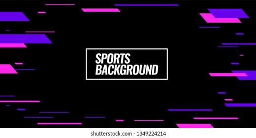 Modern colored poster for sports.  Vector illustration Text sports background for website and apps. element for web, design cover, flyers, brochures and landing page