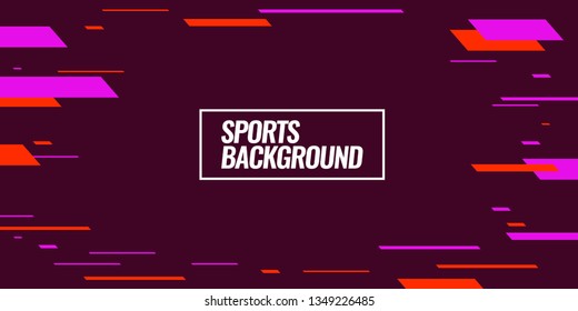 Modern colored poster for sports.  Vector illustration Text sports background for website and apps. element for web, design cover, flyers, brochures and landing page