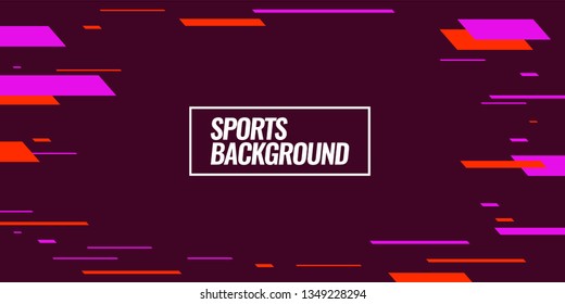 Modern colored poster for sports.  Vector illustration Text sports background for website and apps. element for web, design cover, flyers, brochures and landing page