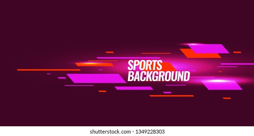Modern colored poster for sports.  Vector illustration Text sports background for website and apps. element for web, design cover, flyers, brochures and landing page