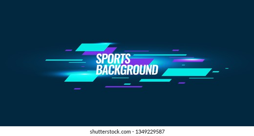 Modern colored poster for sports.  Vector illustration Text sports background for website and apps. element for web, design cover, flyers, brochures and landing page