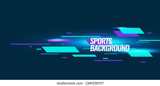 Modern colored poster for sports.  Vector illustration Text sports background for website and apps. element for web, design cover, flyers, brochures and landing page