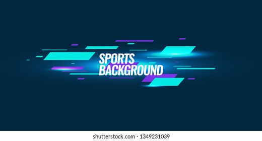 Modern colored poster for sports.  Vector illustration Text sports background for website and apps. element for web, design cover, flyers, brochures and landing page