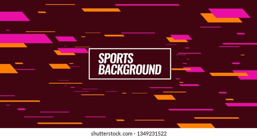 Modern colored poster for sports.  Vector illustration Text sports background for website and apps. element for web, design cover, flyers, brochures and landing page