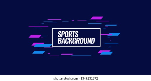 Modern colored poster for sports.  Vector illustration Text sports background for website and apps. element for web, design cover, flyers, brochures and landing page