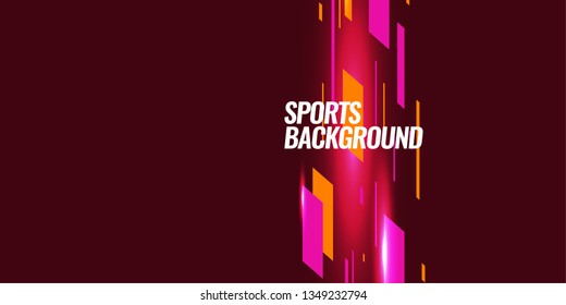 Modern colored poster for sports.  Vector illustration Text sports background for website and apps. element for web, design cover, flyers, brochures and landing page