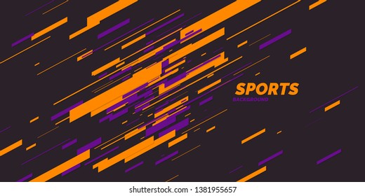 Modern colored poster for sports. Vector illustration