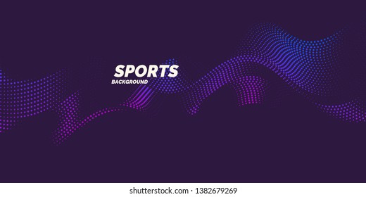 Modern colored poster for sports. Vector illustration - Shutterstock ID 1382679269