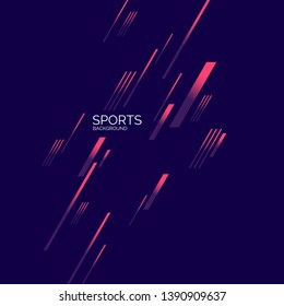 Modern colored poster for sports. Vector illustration