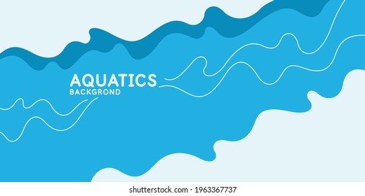 Modern colored poster for sports. Vector illustration. Background for aquatics
