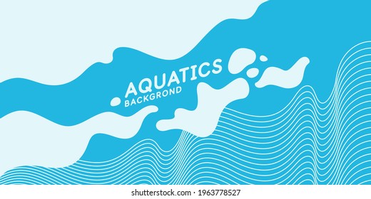 Modern colored poster for sports. Vector illustration. Background for aquatics