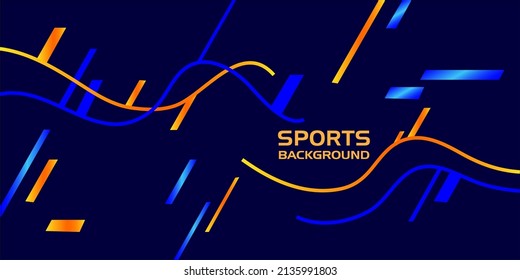 Modern colored poster for sports. Vector illustration