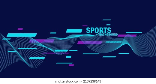 Modern colored poster for sports. Vector illustration- EPS 10