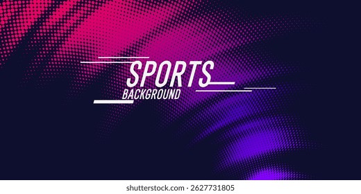 Cartaz colorido moderno para esportes. Ilustração vetorial. Um modelo eficaz para inserir texto e informações. Elementos gráficos para design. Fundo para o trabalho criativo.