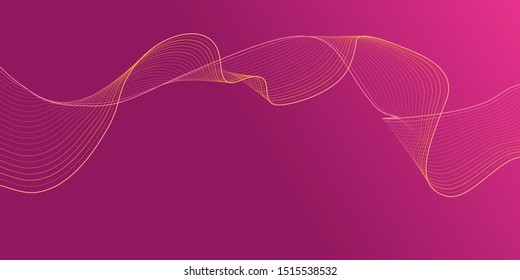 Modern colored wavy line background. Vector illustration EPS10