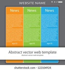 Modern colorful 3 color website template form