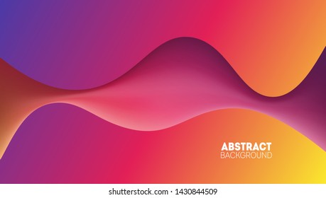 Modern colorful 3d background with abstract fluid shape