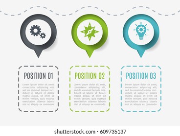 Modern colorful 3d chart, graph. Template for diagram, presentation and chart. Infographics elements. Vector illustration