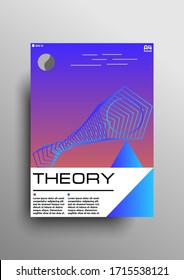 Modern colorful abstract background design for posters, banners, books etc. Designed in A4 foramt with geometric figures and gradient elements. Trendy title layout design. Eps 10 vector