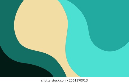 Modern colorful abstract background with dynamic wavy shapes. vektor illustration.