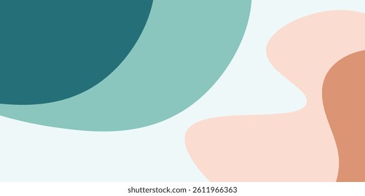 Modern colorful abstract background with dynamic wavy shapes, Minimal flowing wavy background, vector, illustration