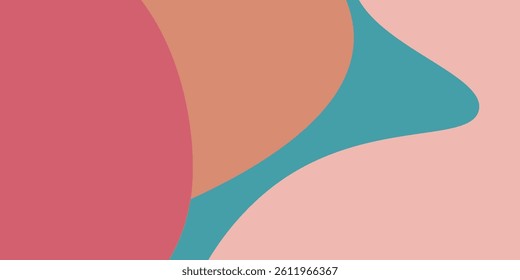 Modern colorful abstract background with dynamic wavy shapes, Minimal flowing wavy background, vector, illustration. eps 10