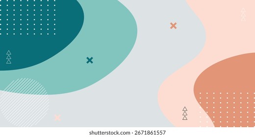 Fondo abstracto colorido moderno con Formas onduladas dinámicas, Fondo ondulado que fluye mínimo, Vector, ilustración