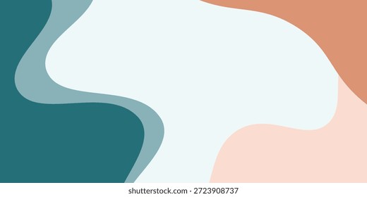 Modern colorful abstract background with dynamic wavy shapes, Minimal flowing wavy background, vector, illustration