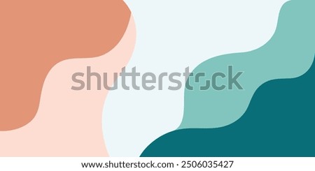 Modern colorful abstract background with dynamic wavy shapes, Minimal flowing wavy background, vector, illustration