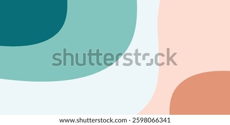 Modern colorful abstract background with dynamic wavy shapes, Minimal flowing wavy background, vector, illustration