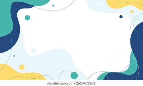 Modern Colorful Abstract Background with Flowing Shapes – Dynamic Design Template for Digital Content