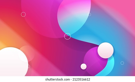 Modern colorful abstract background with geometric shapes element decoration. Vector illustration for presentation design, flier, banner, backdrop and much more