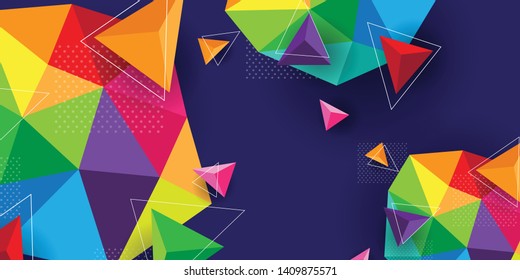 modern and colorful abstract background for print, wall art, mural, banner, poster, etc.