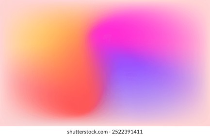 Fondo abstracto colorido moderno. Diseño de atmósfera suave con color naranja, amarillo, magenta y púrpura mezclado para Anuncio, superficie, publicidad, exhibición, decoración, página, cubierta, saludo