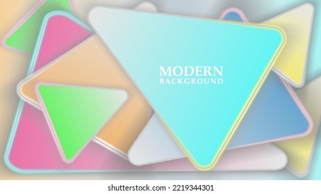 MODERN COLORFUL ABSTRACT BACKGROUND VECTOR