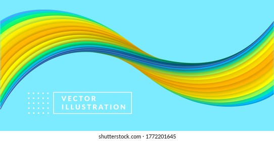 Modern colorful abstract background. Wave Liquid Shapes with Flow Effect for Business Poster, Banner, Cover. Vector illustration. 