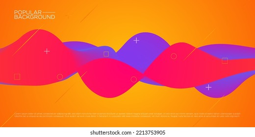 Modern colorful abstract background.Wavy Dynamic Effect. 3D Vector Illustration. Design Template.Eps10 Vector
