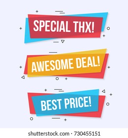 Modern Colorful Abstract Business Banner Strips 