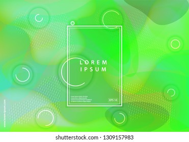 Modern colorful abstract geometric background. Fluid shapes abstract composition. Gradient vector background design. Eps10 vector