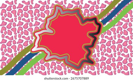 Modern colorful abstract geometric background with hand-drawn overlay shapes, playful vector pattern for banners, flyers, covers, posters, and creative digital design